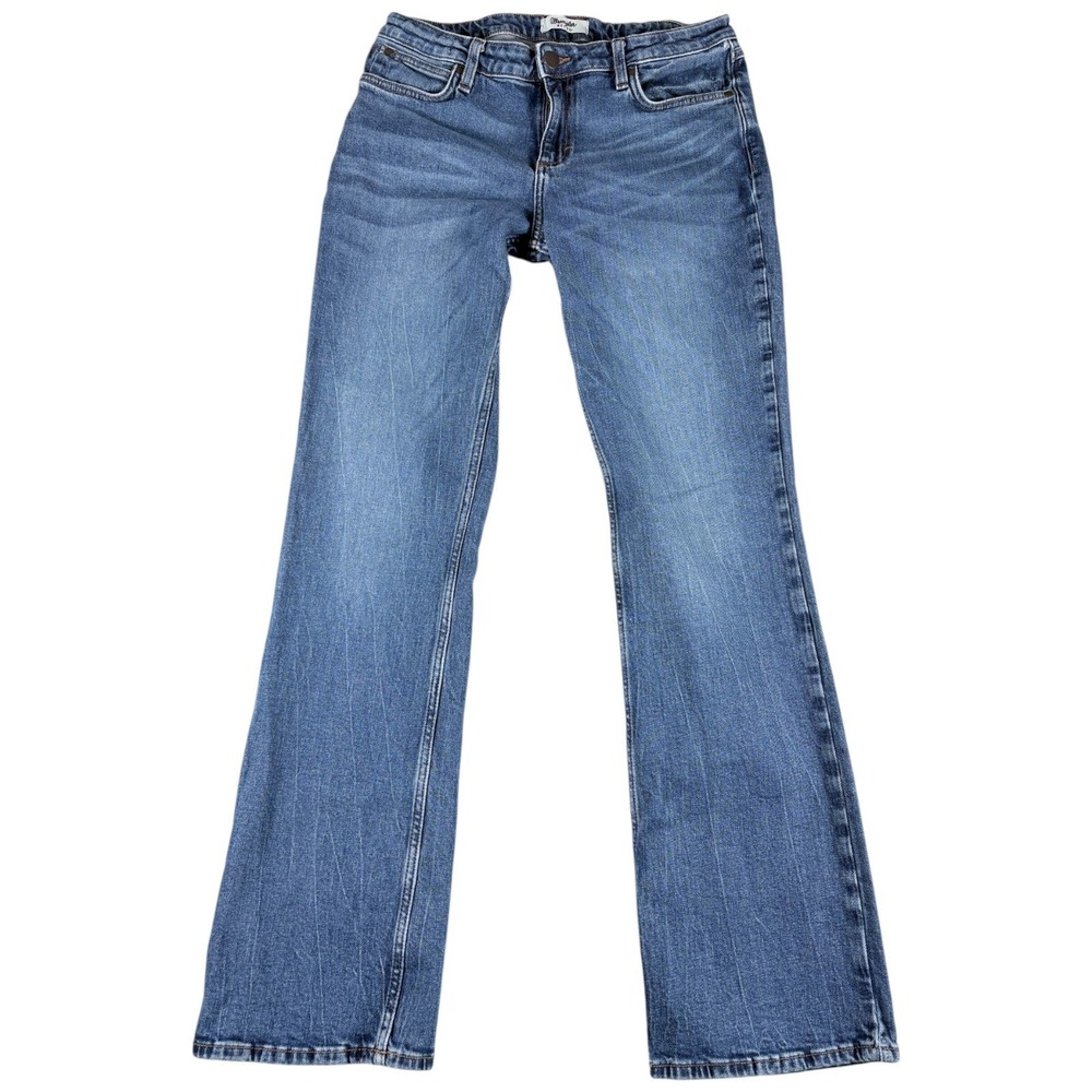 Wrangler Retro Jeans Women 31x34 Blue Good Bootcut Midrise Faded Stretch